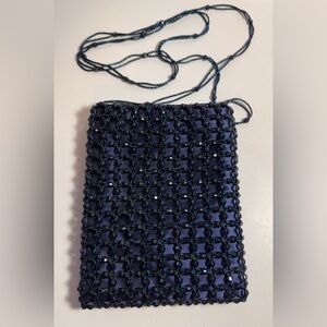 Vintage Beaded Evening Bag / Crossbody Purse